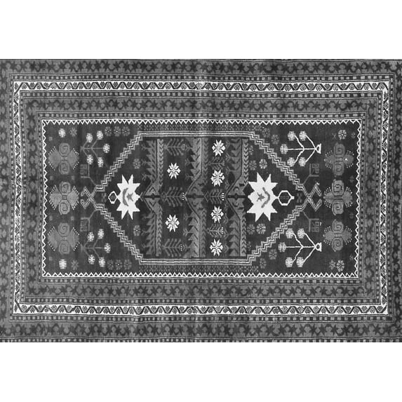 Ahgly Company Indoor Rectangle Persian Gray Traditional Area Rugs, 2' x 5'