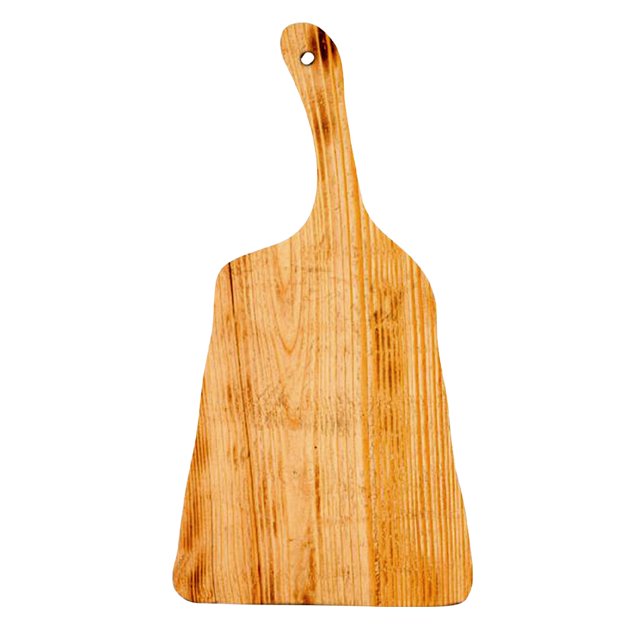 tabla para picar HAPPY LIFE madera pino, tabla de decorativa, tabla de quesos y corte carne, hecha 100% a mano I LIVE II: Chica 27 x 27 x 19 x 2.5