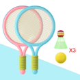 thumbnail image 1 of Raquetas de tenis para niños Perfecl Juego de raquetas portátil Azul rosado, 1 of 8