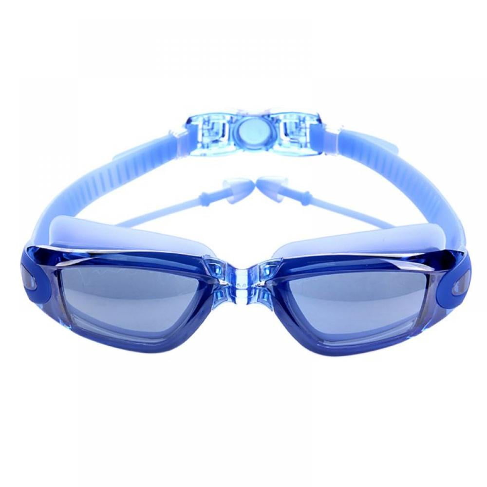 Anti Fog UV Protection kids men Swimming Goggles Swim Googles attached Earplugs 