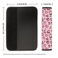 thumbnail image 5 of Renewold Car Seat Belt Pads for Men Women, Soft Seat Belt Shoulder Strap Cover Universal Fit Most Sedans SUV Truck, 2 Pack, Leopard Print Light Pink, 5 of 6