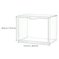 Stackable Clear Plastic Shoe Storage Boxes Drop Front Shoe Display Box Countertop Bread Box