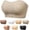 Khaki, variant on Strapless Bras for Women Non-Slip Push Up Wireless Bandeau Bra Seamless Comfort Padded Tube Top Supportive Bralette Watermelon Red M