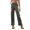 Green, variant on ManxiVoo Women's High Waisted Wide Leg Cargo Pants 6 Pocket Casual Trousers Loose Comfort Fit L Size Green