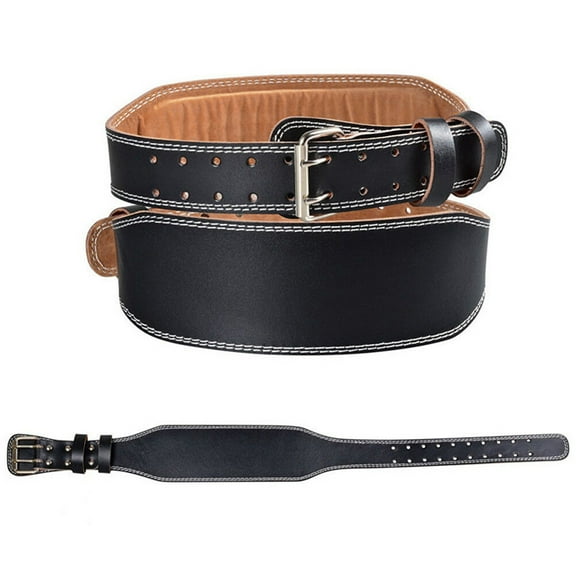 Leather Belt Leash Weightlifting Gym Belts for Men Fitness Man Waist Support