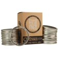 thumbnail image 1 of Trellis + Co. Stamped Stainless Steel Wide Mouth Mason Jar Replacement Rings/Bands/Tops | Durable & Rustproof | For Pickling, Canning, Storage (12 Pack), 1 of 5