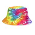 thumbnail image 2 of XIAOCHA Mens Tie‑Dye‑Print Bucket Hat Assortment Sun Hat Beach Party Hat,I, 2 of 3