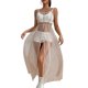 thumbnail image 2 of Vestido de malla brillante para mujer Vestido de playa de lentejuelas para vacaciones Nituyy Vestido de playa transparente, 2 of 5