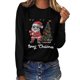 thumbnail image 1 of Pntutb Mujer Árbol de Navidad top Casual Manga Larga O-cuello Sudadera Pullover Blusa Pntutb Pntutb-4714, 1 of 6
