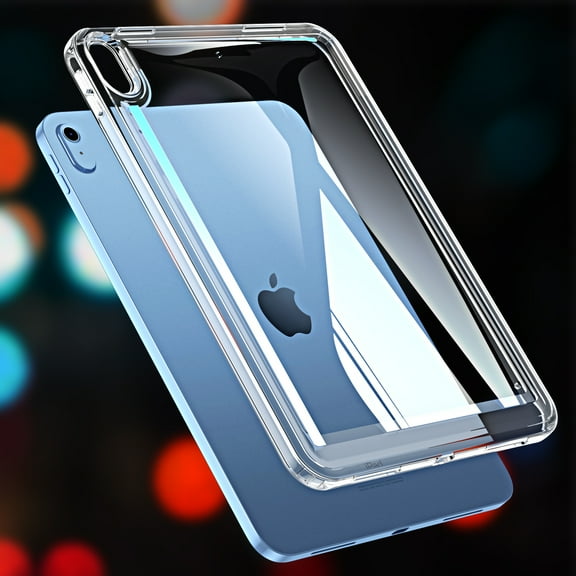 ELEHOLD Tablet Case for iPad Mini6, Slim Lightweight Anti-Scratch Shockproof Transparent Hard Acrylic Back Cover,Transparent