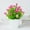 Pink, variant on Potted Artificial Greenery,Realistic with Flowers for Home Desk Decor,Small Indoor Tabletop Decorations for Bathroom,Farmhouse,Shelf Centerpiece,Mother's Day,Christmas Gifts