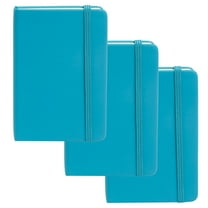 Simply Genius (3pk) A6 Mini Leatherette Cover Journal Notebook, Lined, 3.7" x 5.7"