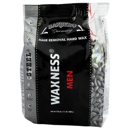 Waxness Wax Necessities Barbero Grooming Hard Wax Steel for Men 1.1 lb / 500 g