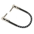 thumbnail image 5 of Cable de conexión con conector macho doble JD6225 de 6,35 mm para instrumento musical, guitarra eléctrica, bajo, 30 cm, 5 of 5