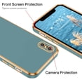thumbnail image 5 of iPhone X Case,iPhone Xs Case,Phone case for iPhone X/XS, Slim Fit Soft with Adjustable Wristband Kickstand Scratch Resistant Shockproof Protective Cover for Apple iPhone X/XS 5.8", Blue Grey, 5 of 18