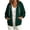 Army Green, variant on Women's Athletic Zip-Up Hoodie Jacket with Kangaroo Pockets - Loose Fit Long Sleeve Drawstring Hooded Coat, Trendy Casual Outerwear