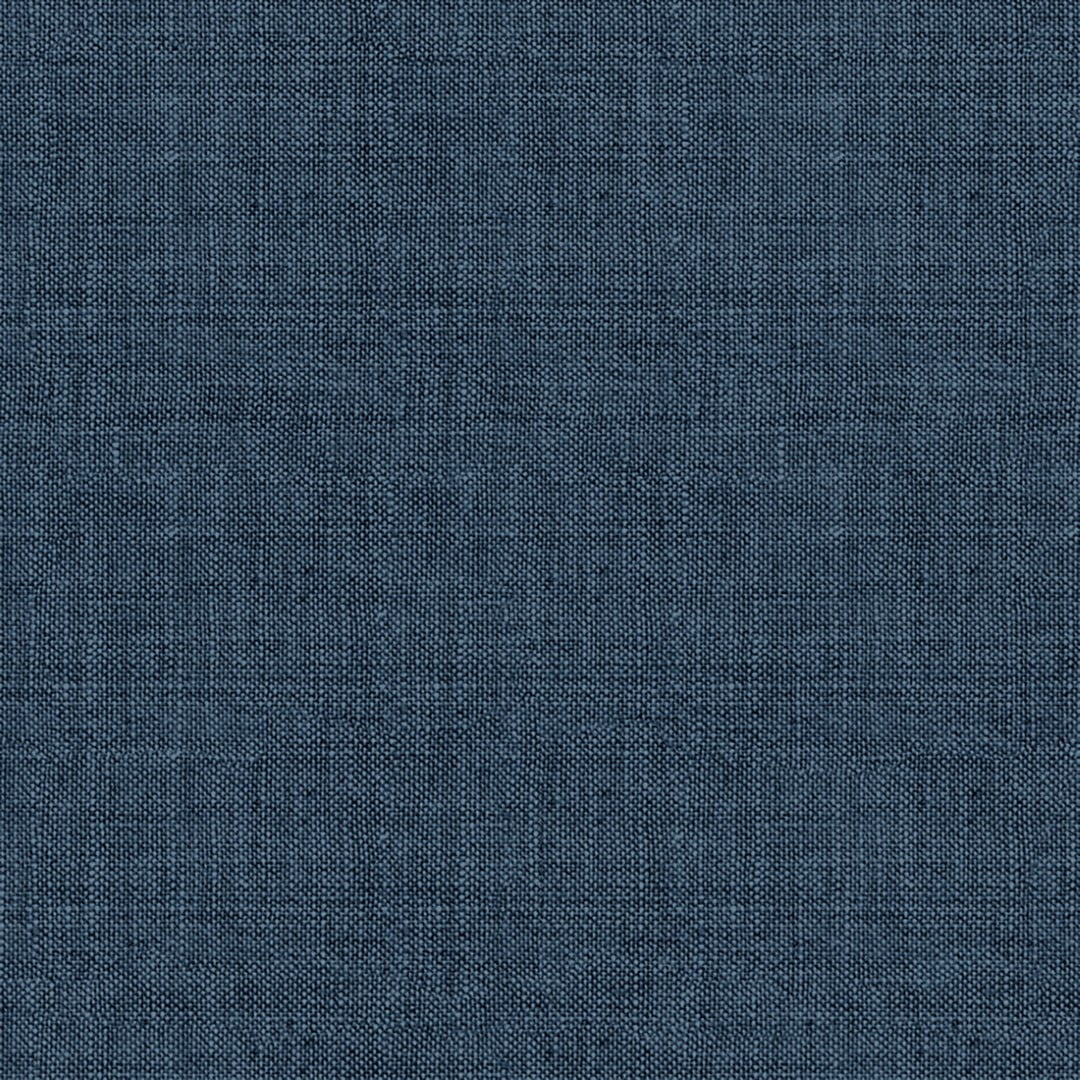 Castle Place Nailhead Trim Wingback Linen Upholstered Bed, Blue, King