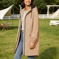 thumbnail image 5 of QQZ Long Tunic Oversized Hooded Zip Up Cardigan For Women, Long Sleeve Wind Resistant Cardigan Sweaters For Women, Lightweight Fall Outfits For Travel Business Casual Outdoor Daily Wear, 5 of 8