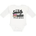 thumbnail image 3 of Inktastic Let Me Smash Cake Its My Birthday Girls Long Sleeve Baby Bodysuit, 3 of 5