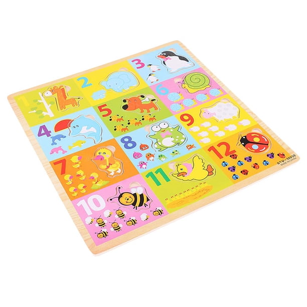 Montessori Rompecabezas de de Dibujos Animados para Juguetes de Aprendizaje 3 Hugo Juguetes educativos de Montessori