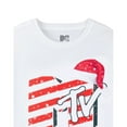 thumbnail image 2 of MTV  Adult Santa Hat T-Shirt, 2 of 3
