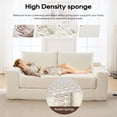 thumbnail image 4 of GNIXUU 70.8" Loveseat Sofa Bed Boneless Couch ,Corduroy Cloud 2 in 1 Convertible Sleeper Sofas with Fixed-Shape Frame, Comfy Deep Seat Folding Couches for Living Room, Apartment,Office,Beige, 4 of 5