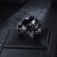 thumbnail image 1 of Anillo de cadena giratoria para hombre, estilo coreano, estilo hip hop, anillo de acero de titanio, anillo de cola única personalizado y moderno para hombre, joyería para estudiantes, 1 of 1