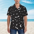 thumbnail image 4 of Planet Men's 3d Print Casual Button Down Shirts, Novelty Hawaiian Short Sleeves S, 4 of 9