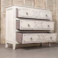 thumbnail image 4 of CHEERFUN Vintage White 3-Drawer Wooden Dresser with Distressed Finish and Ornate Carvings, 4 of 10