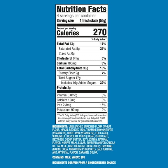 CHIPS AHOY! Fresh Stacks Original Chocolate Chip Cookies - 7.76 oz