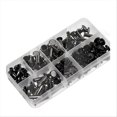 thumbnail image 1 of 90Sets Chicago Screws Kit,6 Sizes Screw Rivets Metal Chicago Binding Screws for DIY Repair Leather C, 1 of 5