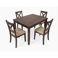 thumbnail image 2 of Jofran Walnut Creek 5 Pack Dining Set - Dining Table with 4 Chairs, 2 of 4