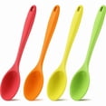 thumbnail image 1 of jfhsbd Household Items 4-Piece Heat-Resistant Silicone Mixing Spoons Set for Kitchen Cooking and Serving, 1 of 1