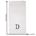 thumbnail image 4 of Decorvo Monogrammed Hand Towels for Bathroom - Luxury Hotel Quality Initial Decorative Towel - GOTS Organic Certified - Set of 2 Navy Letter D, 4 of 8