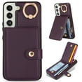 thumbnail image 2 of Allytechgroup Wallet Case for Samsung Galaxy S23 FE with Card Slots, RFID Blocking Ring Holder Kickstand Bumper Anti-Scratch Slim Phone Case Cover for Galaxy S23 FE, Purple, 2 of 8