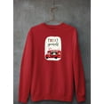 thumbnail image 3 of Santa's Foodtruck Collection B. Sweatshirt Men -Victoria Borges Designs, Male Medium, 3 of 4