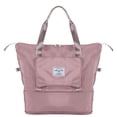 thumbnail image 2 of Spencer Large Travel Tote Bag, Waterproof Expandable Duffel Gym Tote Bag, Weekender Carry on Overnight Bags for Women and Men with Trolley Sleeve Wet Pocket, Travel Duffel Bag, Pink, 2 of 10
