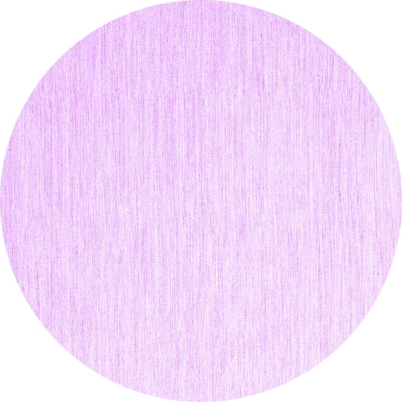 Ahgly Company Indoor Round Solid Purple Modern Area Rugs, 5' Round