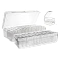 thumbnail image 1 of Bead Storage Containers, 48 Small Clear Plastic Bead Organizer Box with Hinged Lid, Craft Organizers and Storage 2 Sets, 1 of 5