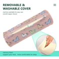 thumbnail image 4 of Cylindrical Pillow Decorative Neck Roll Pillow with Removable Washable Cover Roll Pillow for Knee Leg Neck Cute Various Poses Unicorns, 4 of 7