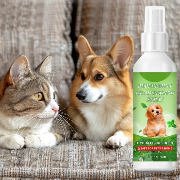 Lamsisi Pet Deodorizing Spray 100Ml, Pet Odor Remover For Dogs Cats, Effective Pet Smell Neutralizer Spray For Home & Travel Use