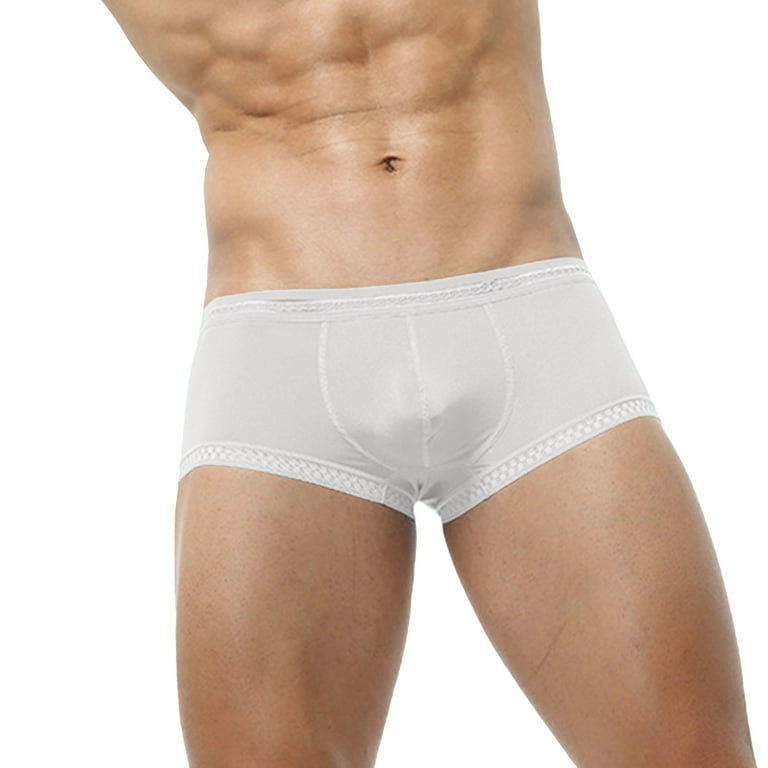 PMUYBHF Men's Thermal Underwear Set Big and Tall Mens Underwear Quadrangle  Briefs Long Underwear Mens Top 