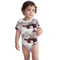 thumbnail image 3 of Daiia Christmas Snowman With Hat Printed Unisex-Baby Short Sleeve Onesies Bodysuits Baby Climbing Clothes Soft and Comfortable Romper with Expandable Shoulder Design-6 Months, 3 of 8