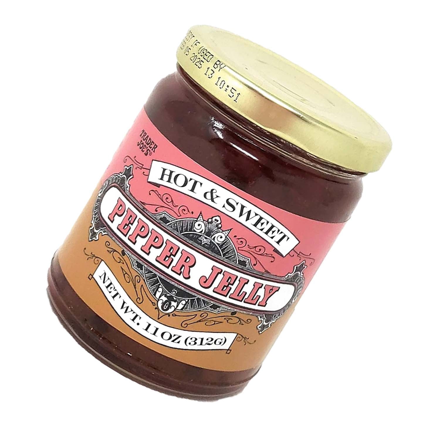 Pack of 3 Trader Joe's Hot & Sweet Pepper Jelly - Flavorful Spread, 11 oz