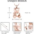 thumbnail image 3 of Teddy Bear Cremation Urn Nekclaces Ashes Jewelry for Men Women Heart Memorial Urn Keepsake Locket Pendant Ash Holder, 3 of 6