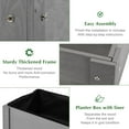 thumbnail image 5 of Raised Garden Bed with Legs, 48x24x30'', Outdoor Wood Elevated Planter Box, Grey Cedar, Thick Legs, w/Liner, 5 of 18