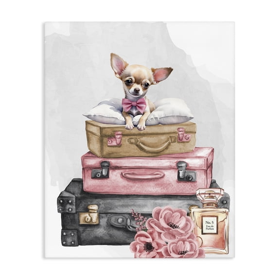 Stupell Industries Trendy Pup Travel Canvas Wall Art, design by Kim Allen