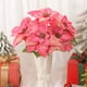 thumbnail image 4 of 5 Flores de Nochebuena Simuladas para Decoración Navideña En Jarrón | Paquete de 2 Flores Navideñas de 5 Cabezas | Seda/Plástico/Hierro/Terciopelo | 53Cm/20.8In de Alto, 4 of 6
