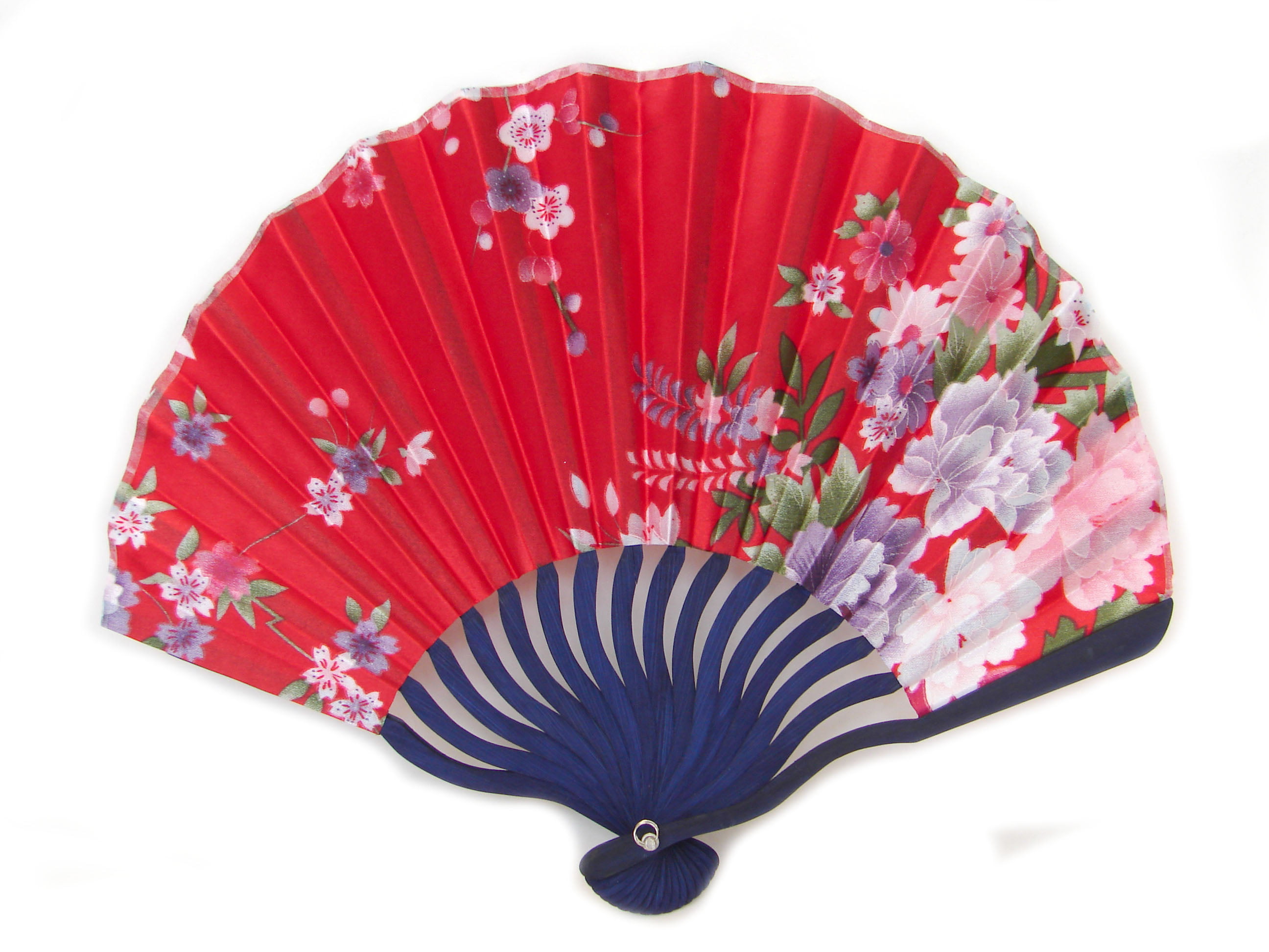 Advanced Japanese Style Hand Fan-red - Walmart.com - Walmart.com