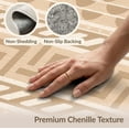 thumbnail image 6 of ODIKA 6'x9' Ivory Geometric Handwoven Design Washable Area Rug Intricate Patterns with Modern Aesthetic Touch Non-Slip, Easy Care, for Family Room, Living Mater Bedroom, 6 of 7